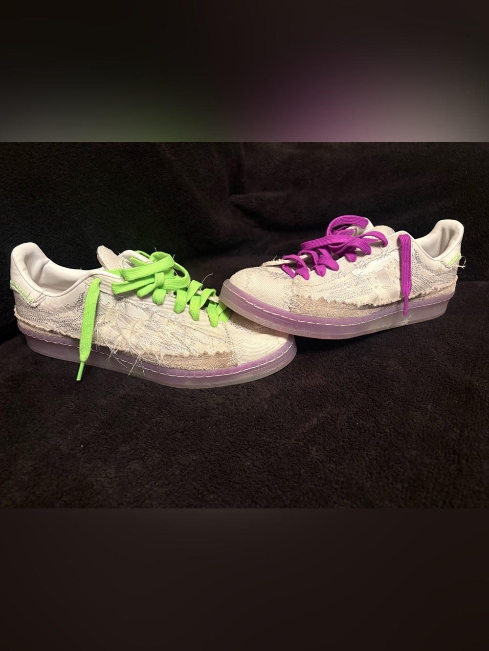 Adidas ID6805 Campus Youth Of Paris White Green Purple Sneakers Men’s 10.5
